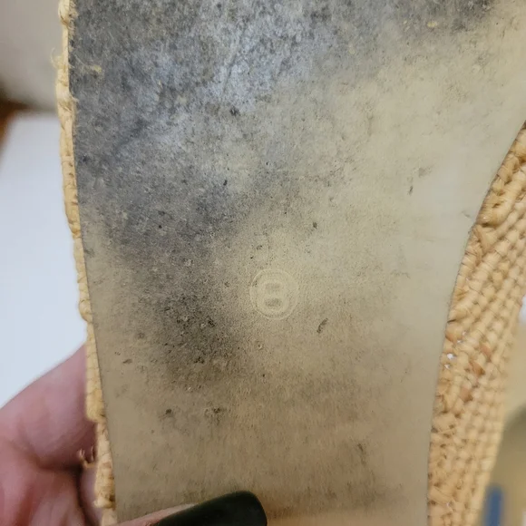 Proud Mary Raffia Women's Slip-On Sandals EUC 8. Coastal Boho Minimalist - Picture 5 of 9